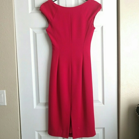 LK Bennett Pink/Red Tina Shift Dress - Picture 3 of 3